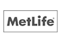 the metlife logo is a black and white image of the metlife logo .