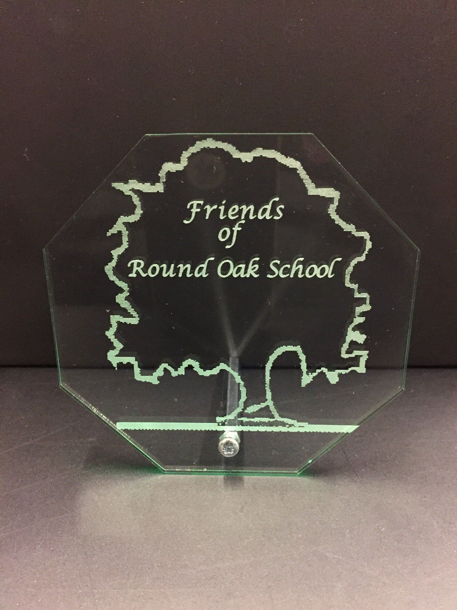 The club was presented with this trophy as a thank you from Round Oak School in Warwick for choosing them as our charity of the year