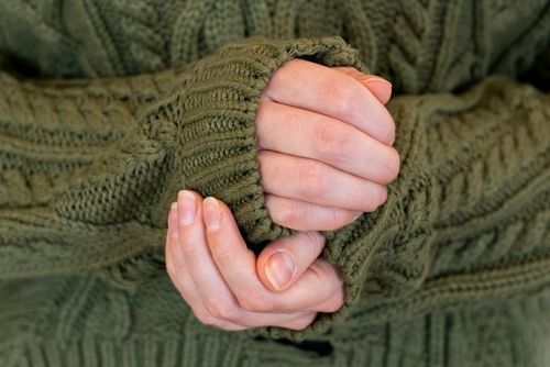 Cold Hands in Sweater