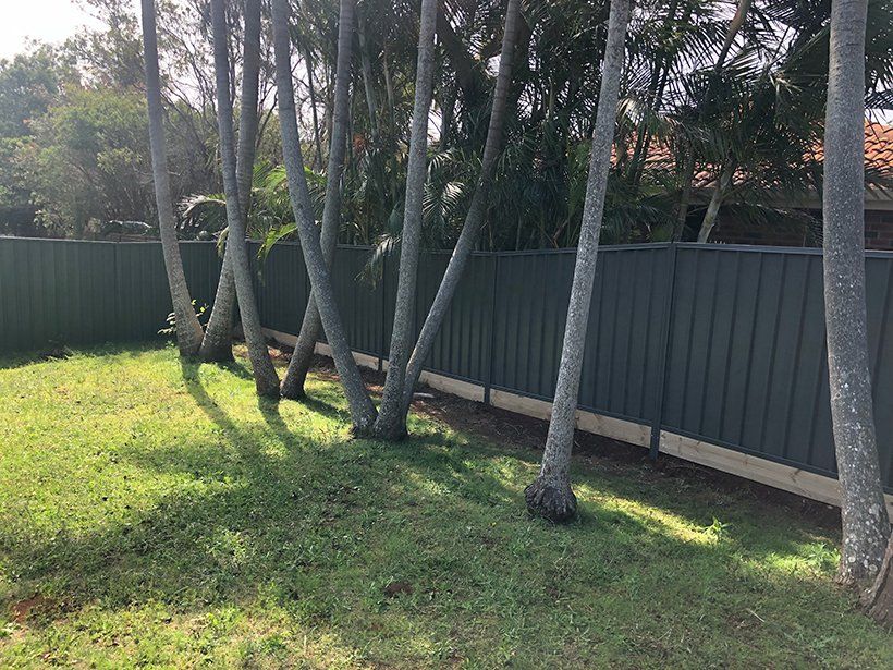 Colorbond — Fencer in Temagog, NSW