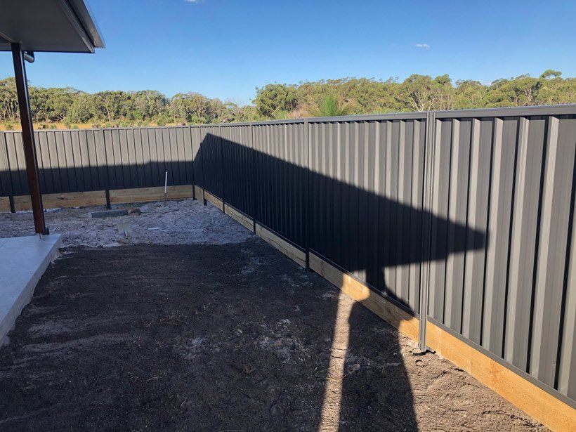 Grey Colorbond Fence — Colorbond Fencing in Temagog, NSW