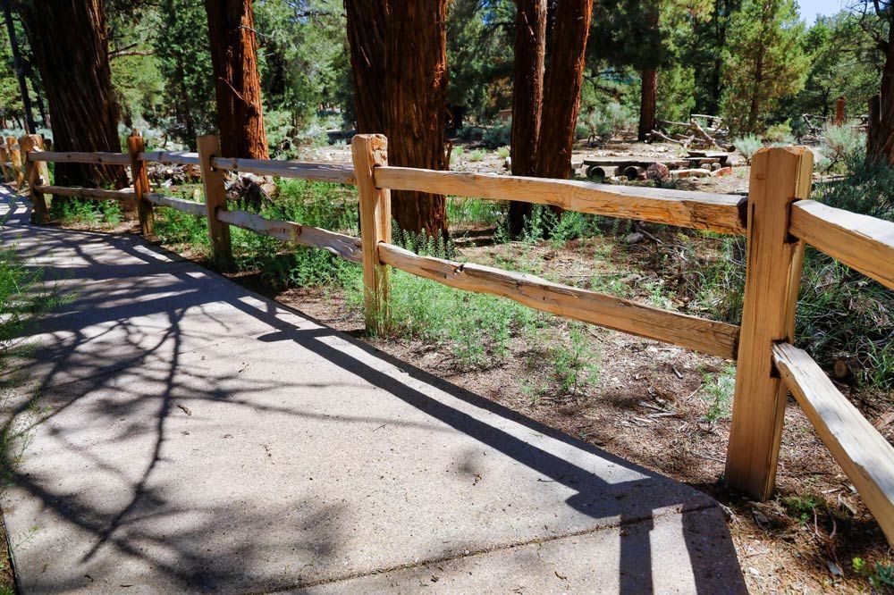 View Of A Rustic Split Rail Fence — Fencer in Port Macquarie, NSW