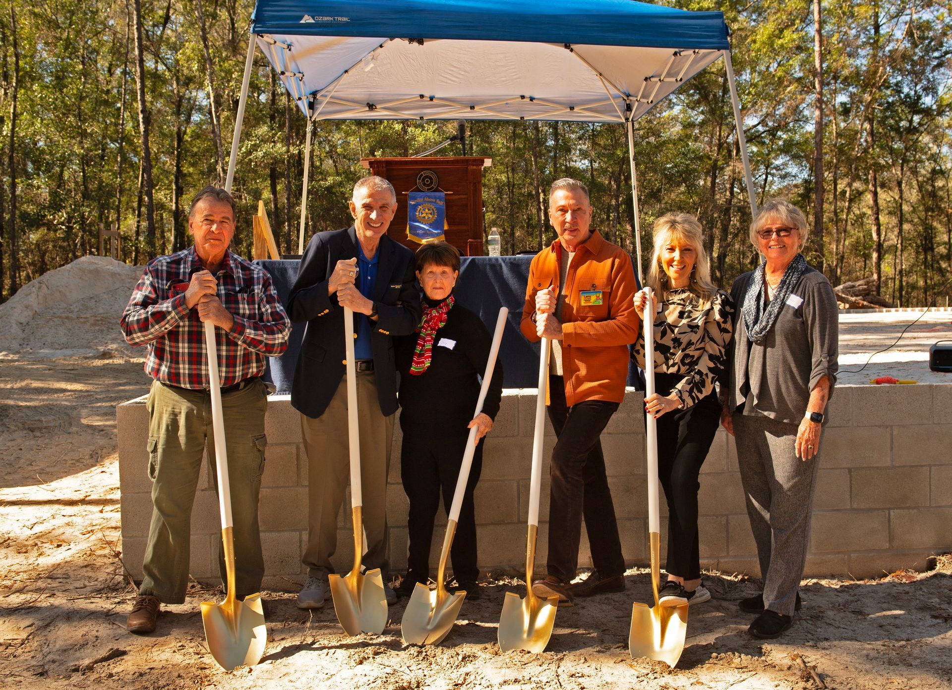 Echo Lake Farms groundbreaking shovels