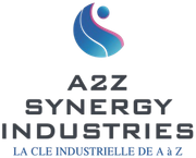 Un logo pour une entreprise appelée azz synergy industries