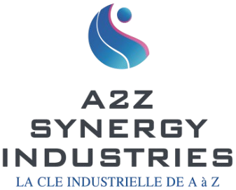 Un logo pour une entreprise appelée azz synergy industries