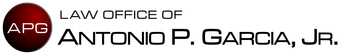 a logo for the law office of Antonio P. Garcia jr