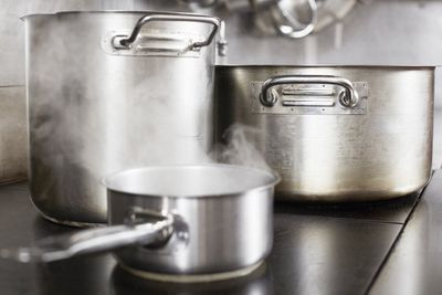Restaurant Inventory — Cooking Pots Boiling on Stove in Southern FL