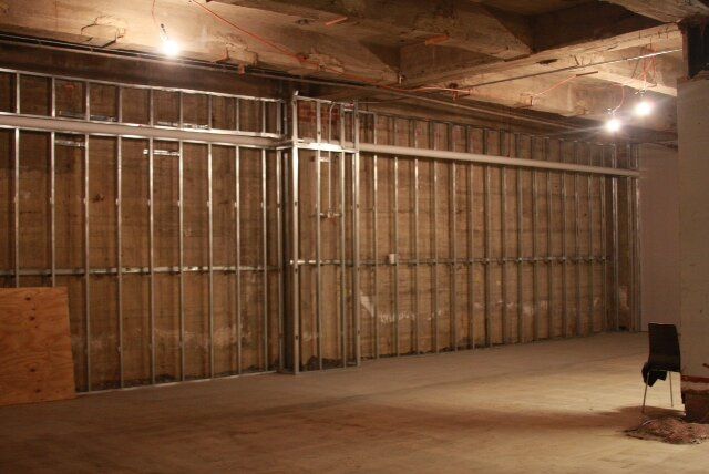 There is a chair in the middle of the room.