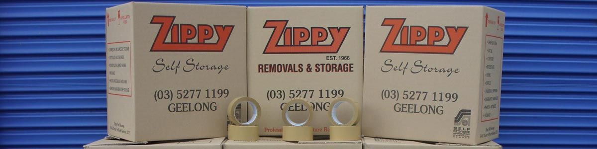 Packing Boxes — Geelong, VIC — Zippy Removals & Storage