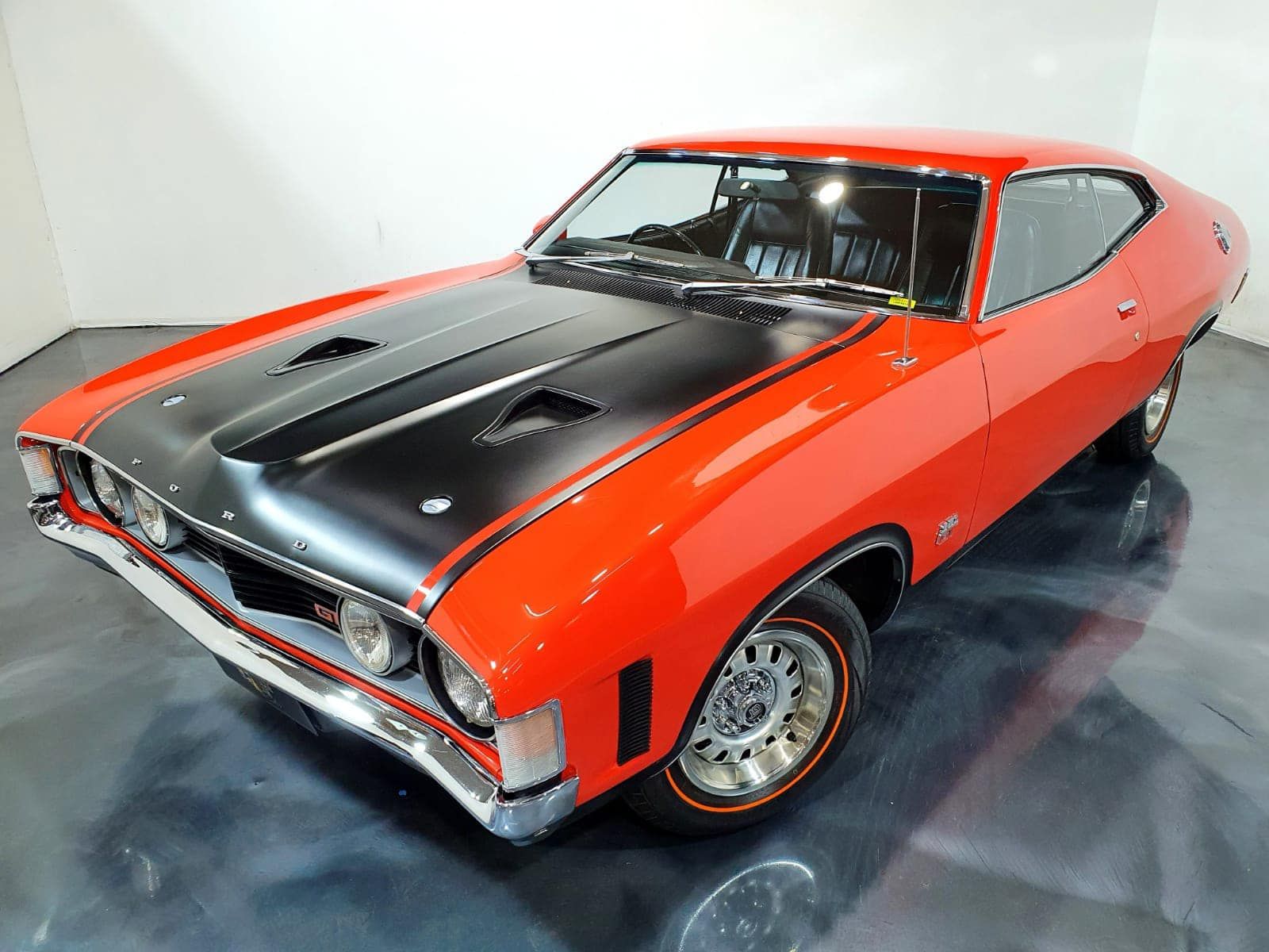 A Black and Orange Vehicle — Restore Your Ford Falcon GT in Australia