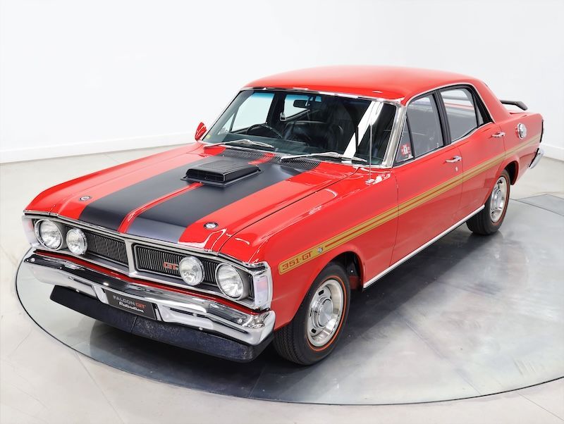 A Car Parked in a Garage for Inspection — About Falcon GT Restorations in Sydney, NSW