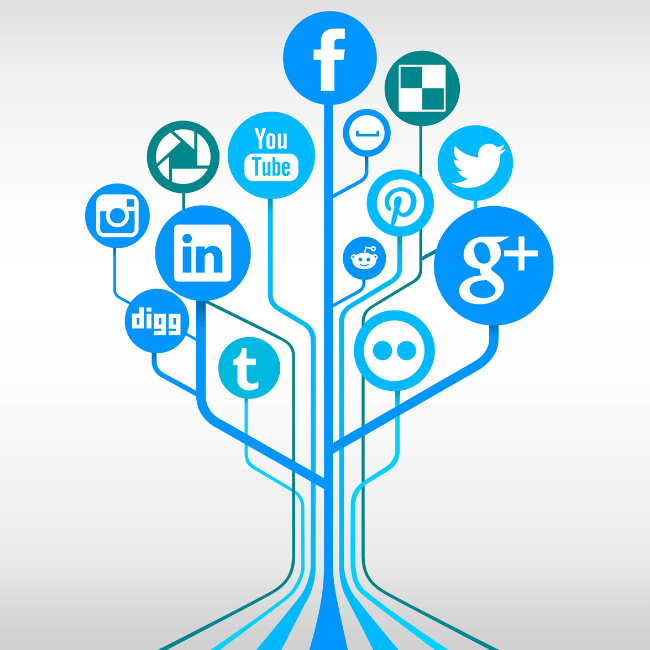 Social media platform tree.