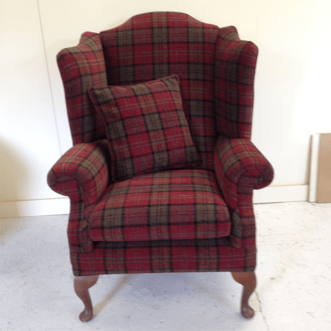 tartan armchairs
