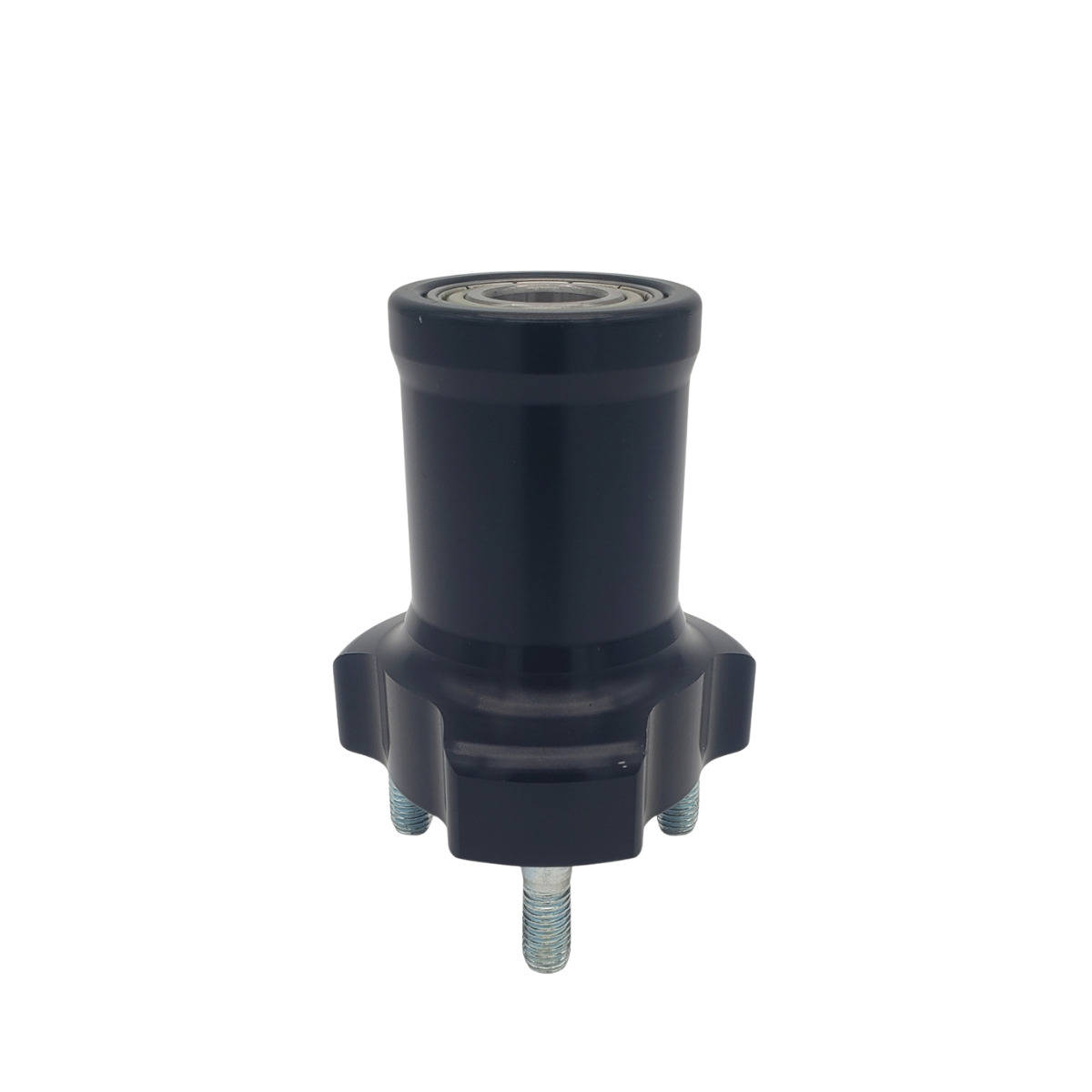 FRONT HUB HOLE 17mm L.75mm, BLACK ANODIZED