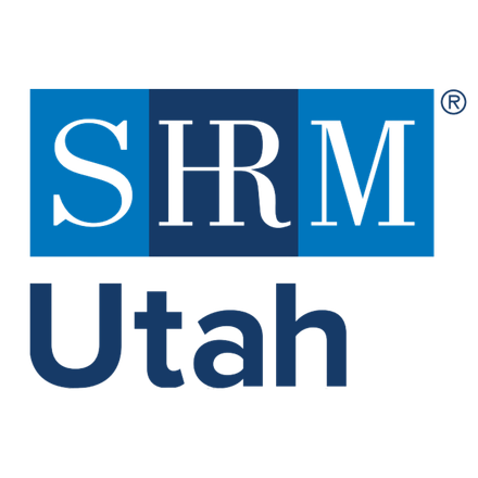 A green background with white text that says utah shrm