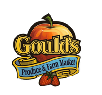 A logo for gould 's produce and farm marker