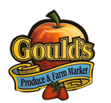 A logo for gould 's produce and farm marker