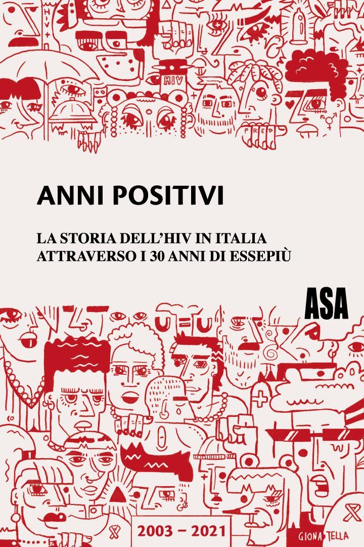 Copertina libro Anni positivi, volume 2 di ASA realizzata da Beatrice Spada designer