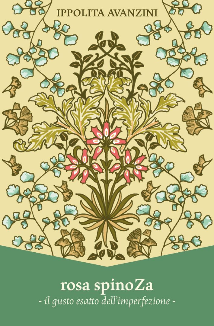 Copertina libro rosa spinoZa di Ippolita Avanzini realizzata da Beatrice Spada designer