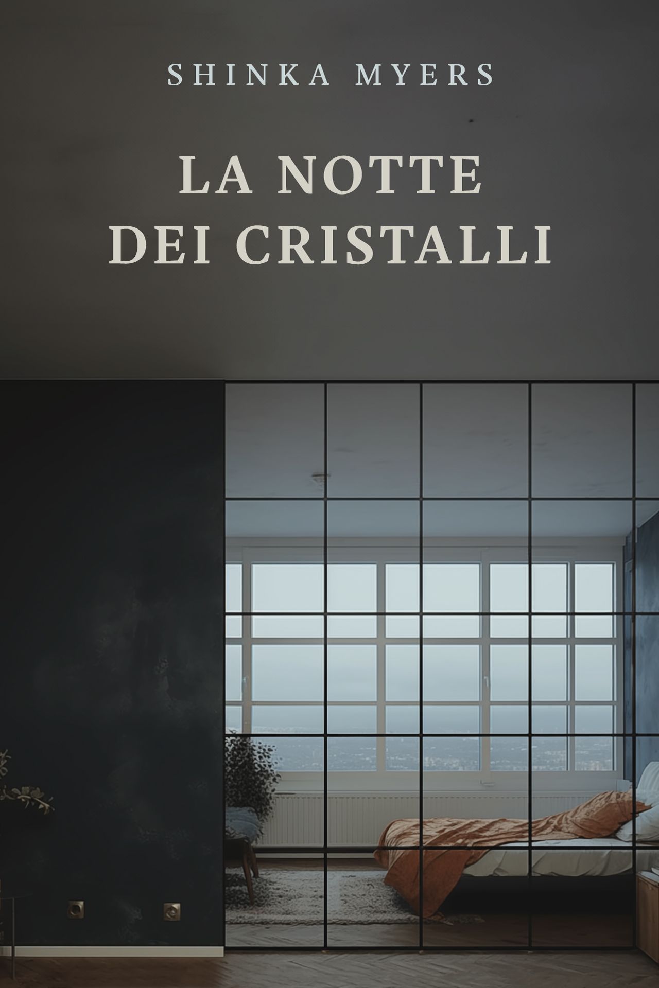 Copertina libro La notte dei cristalli di Shinka Myers realizzata da Beatrice Spada designer