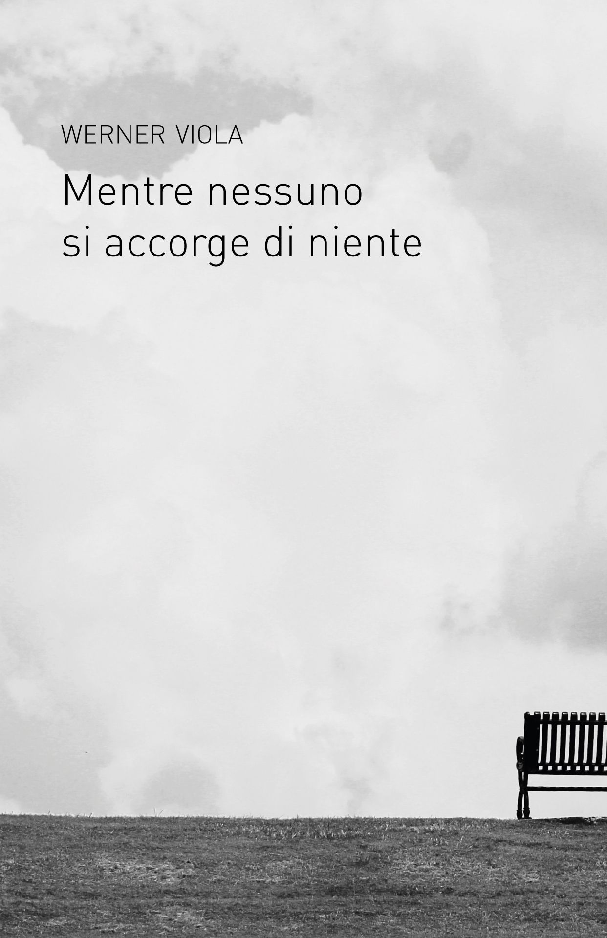 Copertina libro Mentre nessuno si accorge di niente di Werner Viola realizzata da Beatrice Spada designer