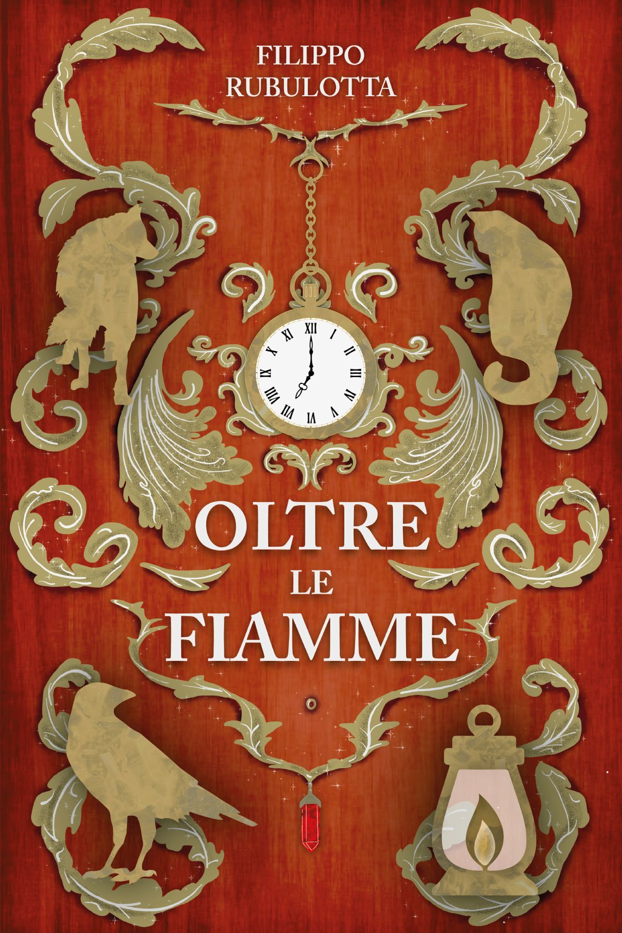 Copertina libro Oltre le fiamme di Filippo Rubulotta realizzata da Beatrice Spada designer