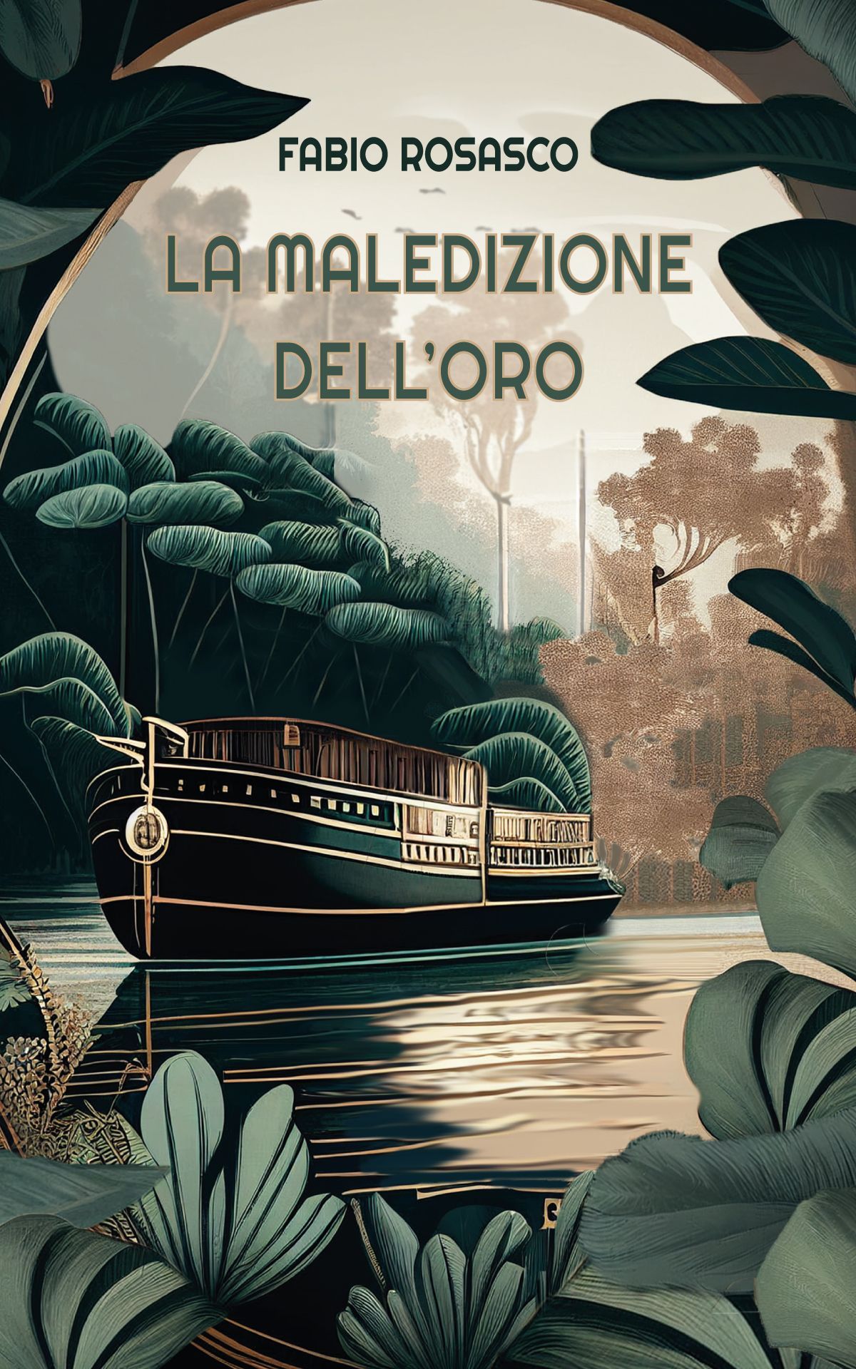 Copertina libro La maledizione dell'oro di Fabio Rosasco realizzata da Beatrice Spada designer