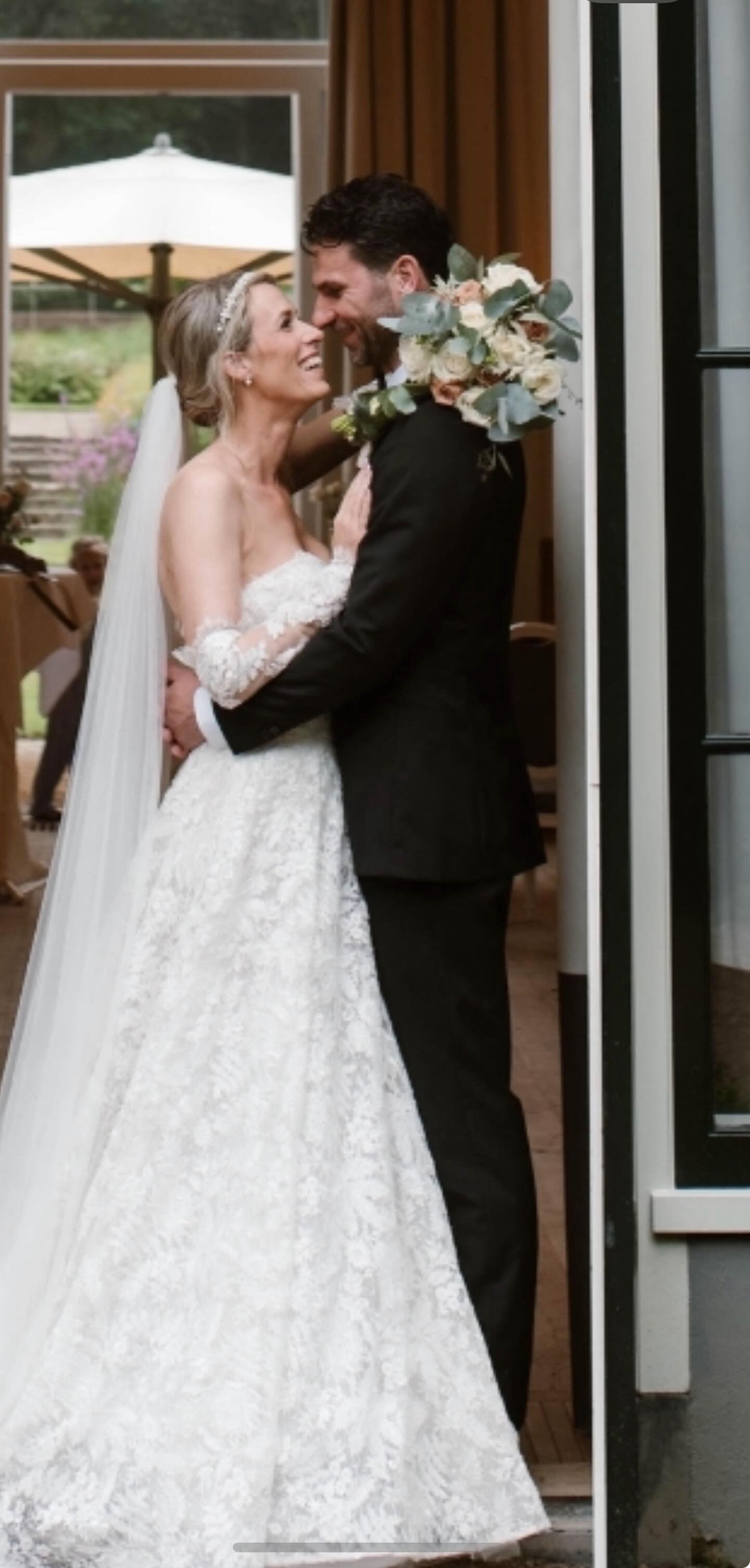 mooie foto van bruidspaar