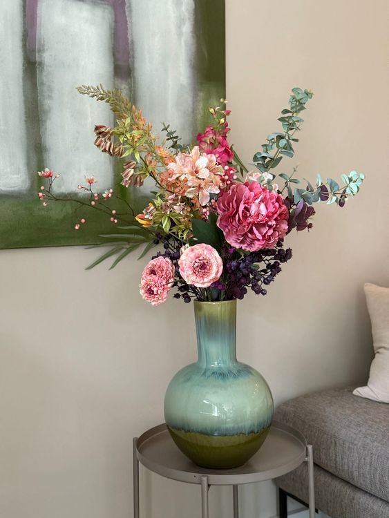 mooi gedekte tafel op bruiloft, bruiloftstyling door Marlou uitgevoerd