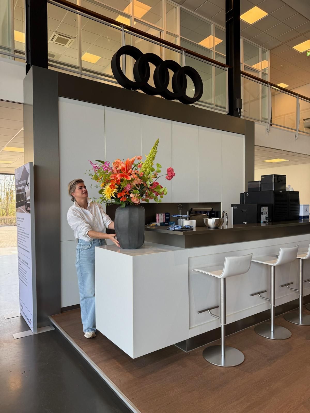 Zijden bloemen voor bedrijven door Marlou & bloemen