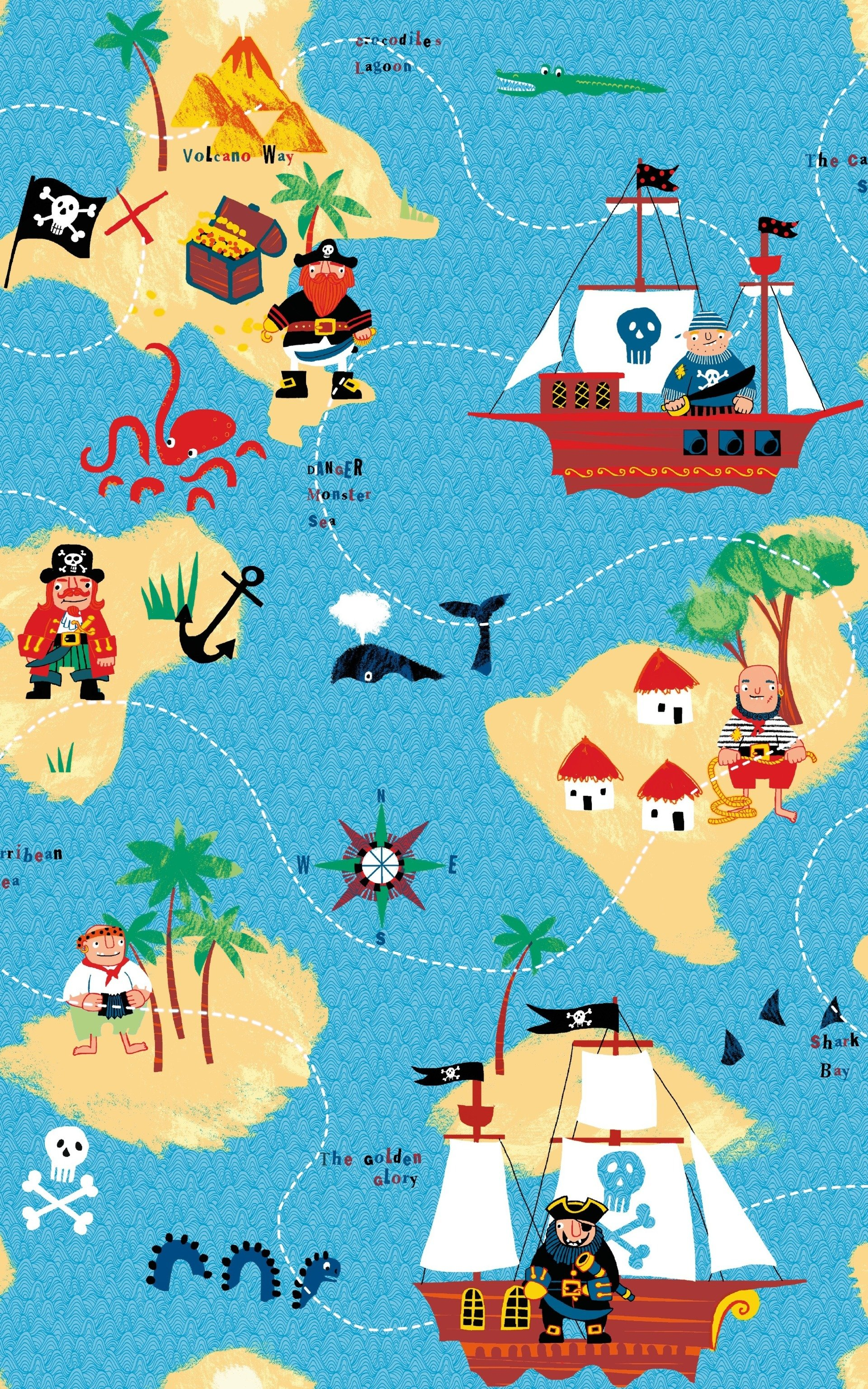 Pirate Jack, self adhesive film, decoration, kids, boys