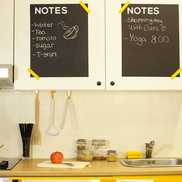 Chalkboard self adhesive film, black