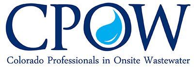 CPOW logo in blue with wave icon and “Colorado Professionals in Onsite Wastewater” text