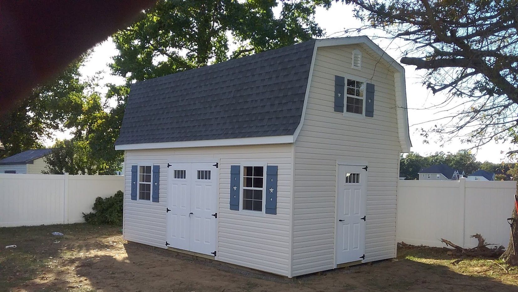 yellow garden dutch barn