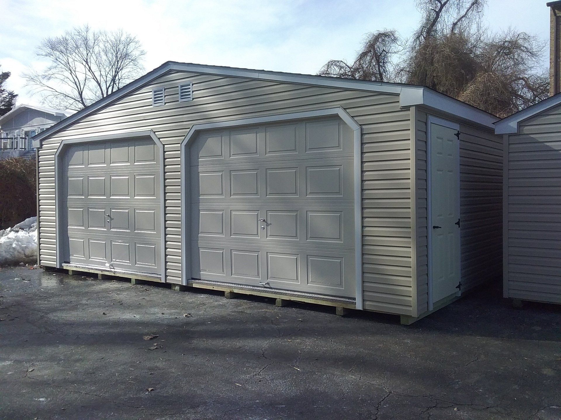 double wide garage