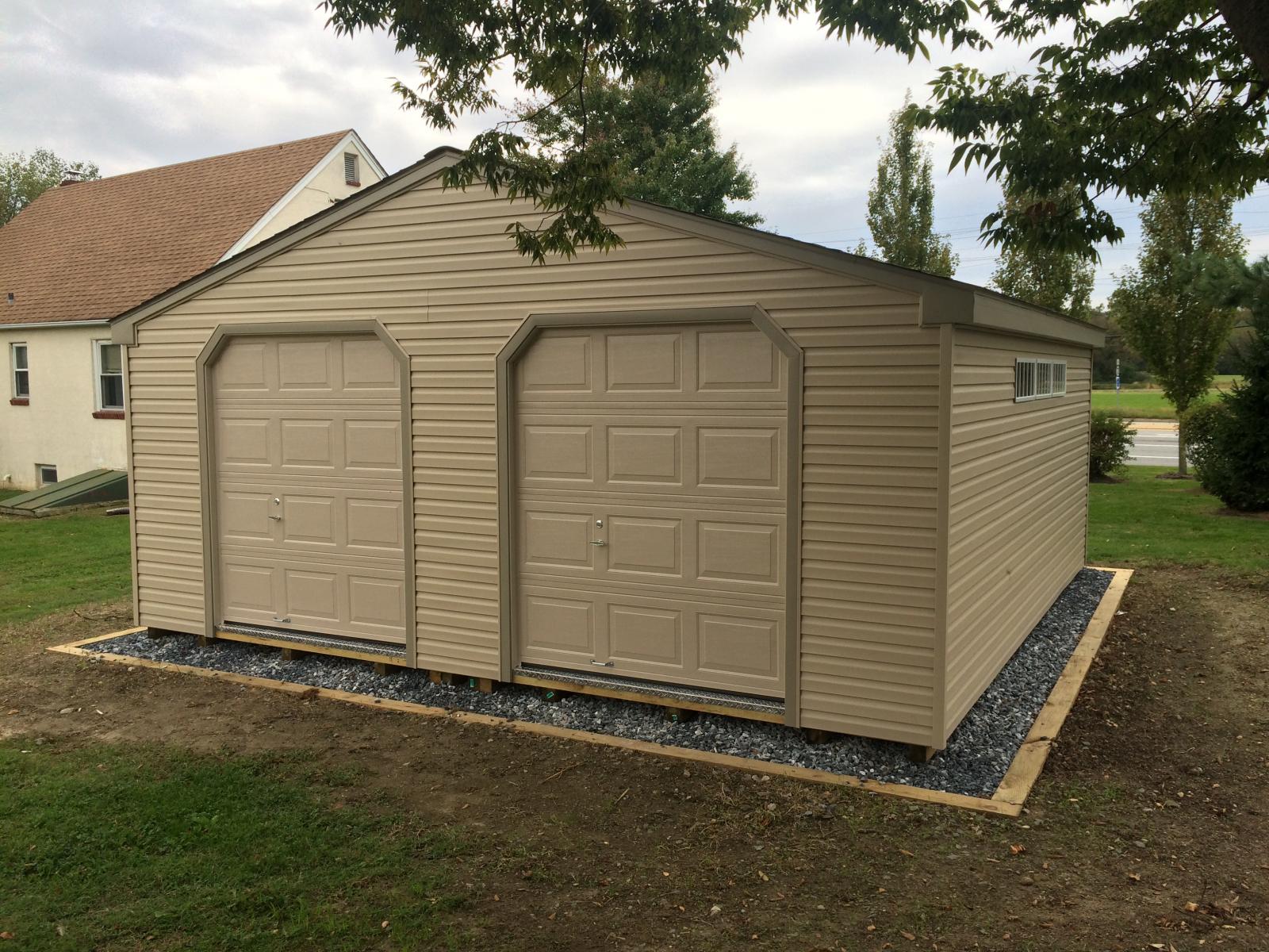 double wide garage