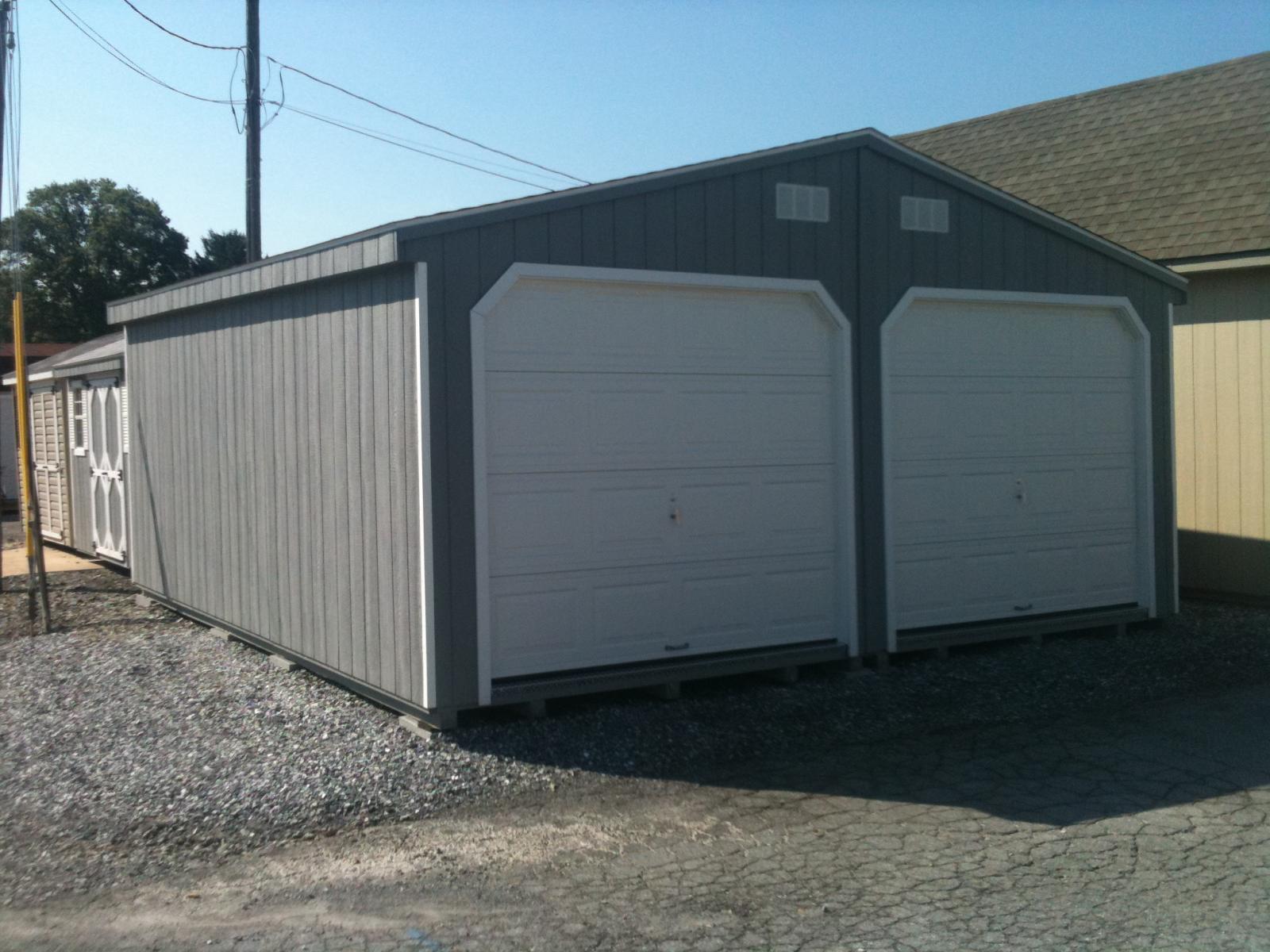 double wide garage