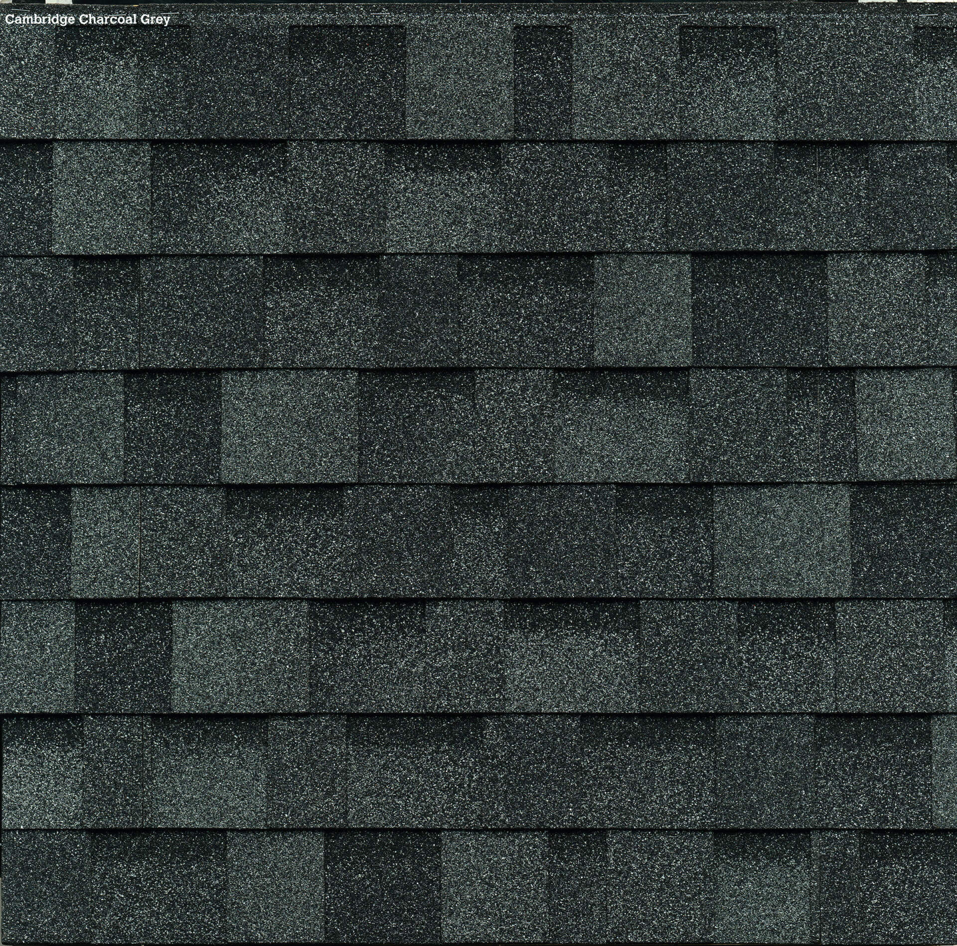 Close up of charcoal gray shingles