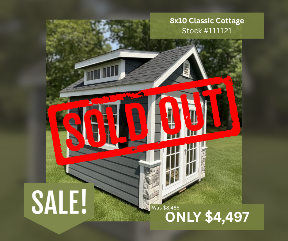 8x10 Painted Classic Shed