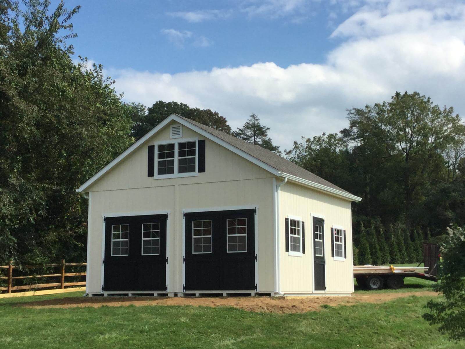 double wide two story garage