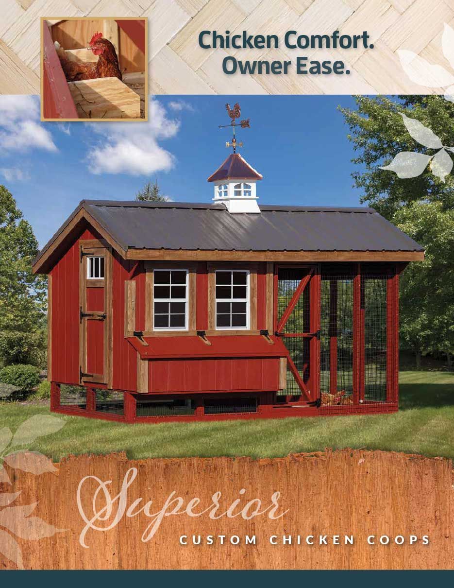 Front page of Jed's Sheds' run-in sheds and barn catalog