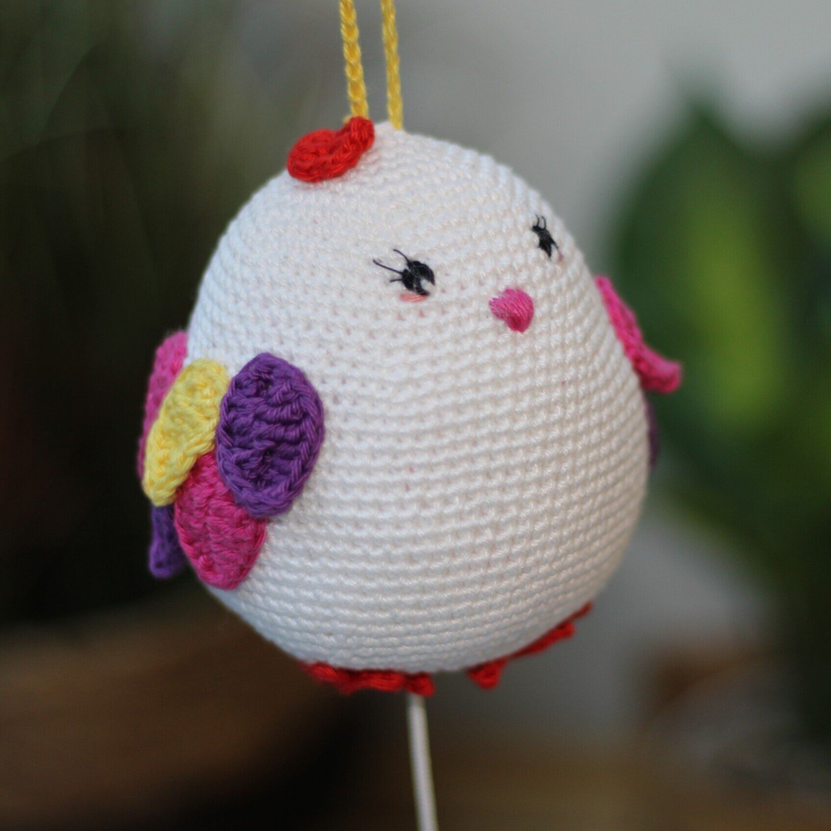 gratis haakpatroon, muziekdoosje, baby, wolvriendjes, vogel