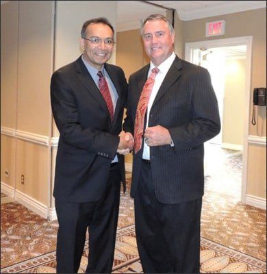 Salim with Perry Marshall, author of the best-selling book, 80/20 Sales and Marketing