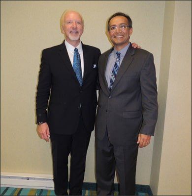 Salim with Mark Victor Hanson, Co-author of the Chicken Soup for the Soul book series