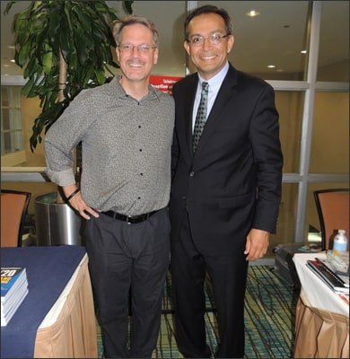 Salim with Danny White, former Quarterback for the Dallas Cowboys