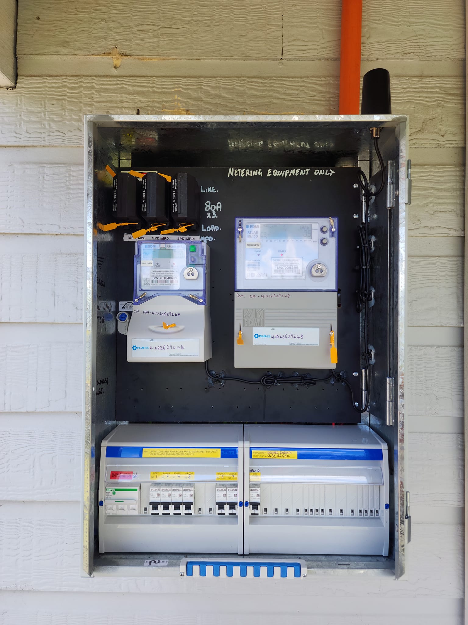 New Meter Box — Electrician In Newcastle, NSW