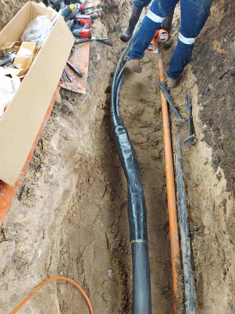 Underground Electrical Wirings — Electrician In Newcastle, NSW