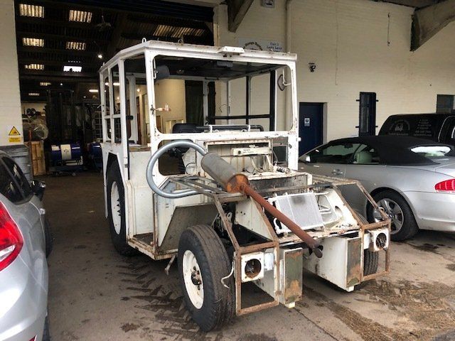 Old manual handling vehicle chassis in process of refurbishment
