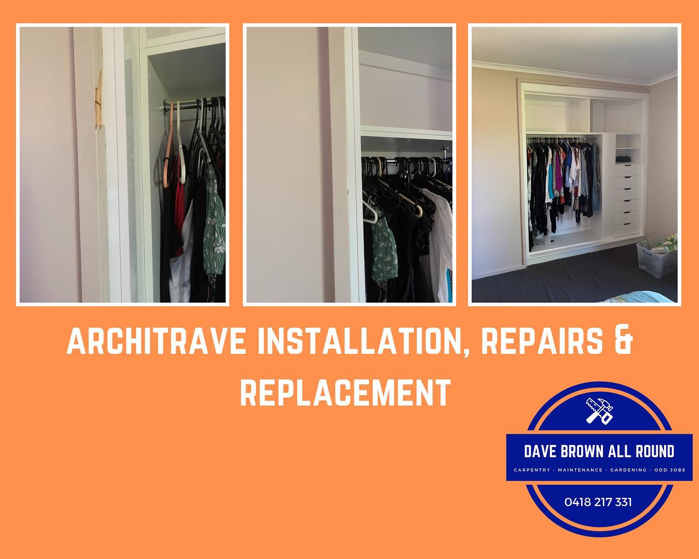 Architrave Repairs — Carpenter in Darwin, NT