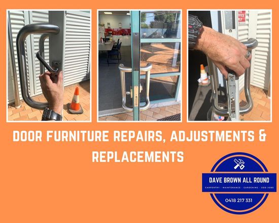 Door Furniture Repairs, Adjustments & Replacements — Property Maintenance in Darwin, NT